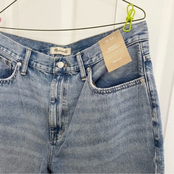 Madewell Low-Rise Baggy Straight Jean Size 32 - Picture 8 of 16